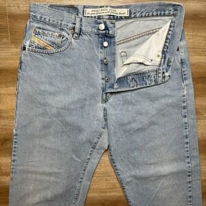 Vintage Diesel Jeans Men 34x32 Blue Light Cheyenne Straight Leg Italy Fits 30x29